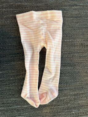Carter's Pink & Cream Striped Baby Tights